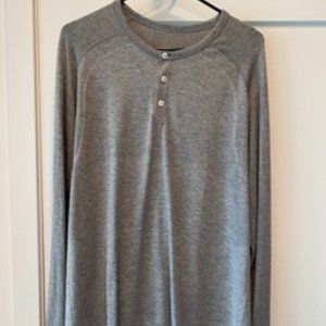 Men's Lululemon Henley Metal Vent Tech Shirt(Long Sleeve)
